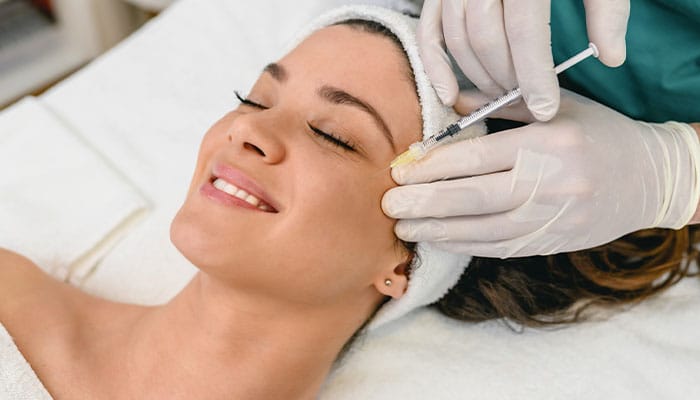 woman getting botox for the first time in Park Ridge, IL